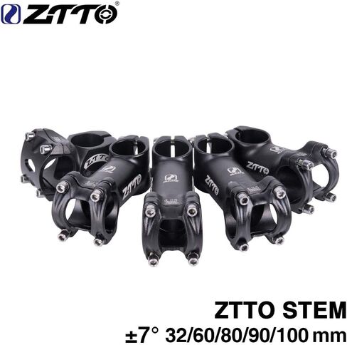 ZTTO BIKE STEM 7 درجة 31.8 ملم ، جذع الدراجة الجبلية 32/60/80/90/100 مم طول مقود دراجة خفيفة الوزن عالي القوة لـ XC ، AM ، دراجة الطريق ، BMX (60 مم) in Kuwait