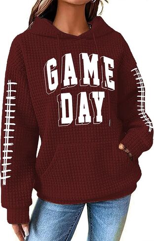 يوم لعبة Newwen Day Sweatshirt Women Football Dragle Drage Footbil in Kuwait