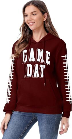 يوم لعبة Newwen Day Sweatshirt Women Football Dragle Drage Footbil in Kuwait
