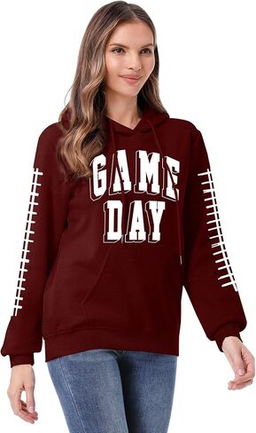 يوم لعبة Newwen Day Sweatshirt Women Football Dragle Drage Footbil in Kuwait