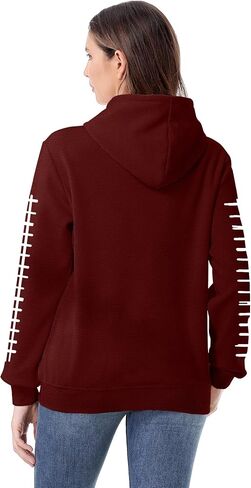 يوم لعبة Newwen Day Sweatshirt Women Football Dragle Drage Footbil in Kuwait