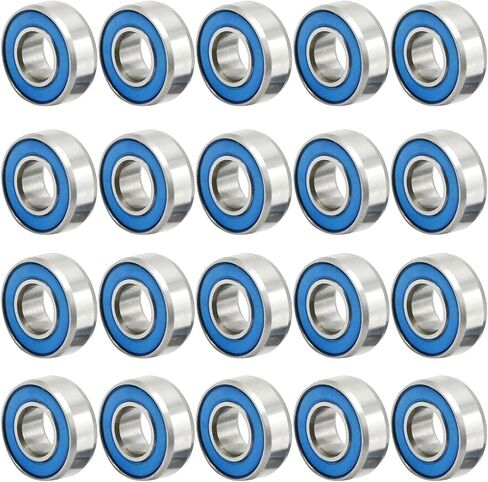 20Pcs RC Metal Ball Bearings with Rubber Ring Axle Bearing Set, SCX24 Rubber Sealed Bearings Set, 1/24 RC Crawler Car for Axial SCX24 Upgrades Parts in Saudi Arabia