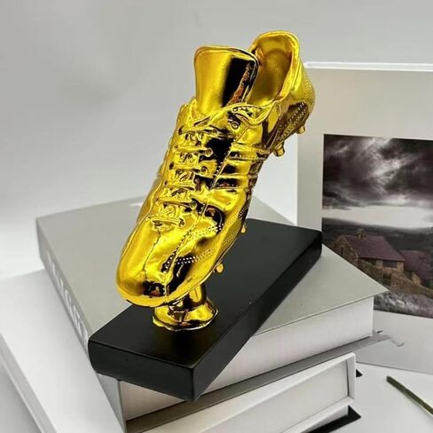 Golden Boot Soccer Trophy Soccer Trophy Souvenir Resin Trophy Sculpture for Home Decor Party Favors Entrance Bookshelf Props in Saudi Arabia