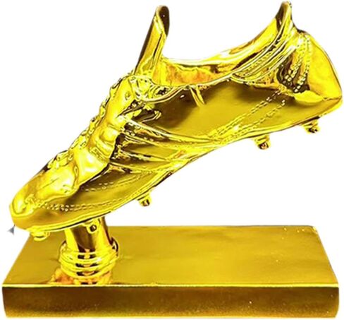 Golden Boot Soccer Trophy Soccer Trophy Souvenir Resin Trophy Sculpture for Home Decor Party Favors Entrance Bookshelf Props in Saudi Arabia