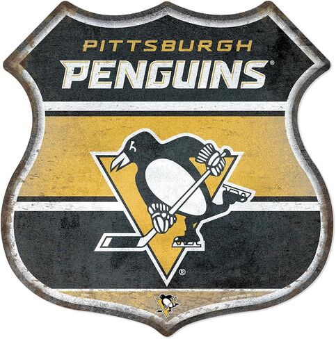 RICO Industries NHL Hockey Rustic Metal Sign in Kuwait
