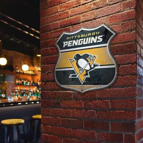 RICO Industries NHL Hockey Rustic Metal Sign in Kuwait