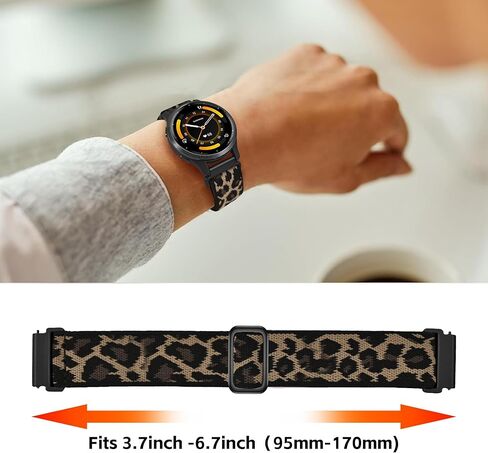 2 Pack Elastic Band Compatible with Garmin Venu 3S/Vivoactive 4S/Venu 2S/Vivomove 3S, 18mm Adjustable Nylon Sport Strap for Forerunner 265S/255S Men and Women in Kuwait