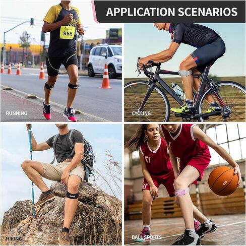 حزمة دعم الأوتار Gounod Patellar 2 ، حزام الركبة لتخفيف آلام الركبة ، فرقة الرضفة لكرة السلة ، ركبة اللاعبين ، التهاب الأوتار ، الجري ، المشي لمسافات طويلة ، كرة القدم ، Osgood Schlatter （Black） in Kuwait