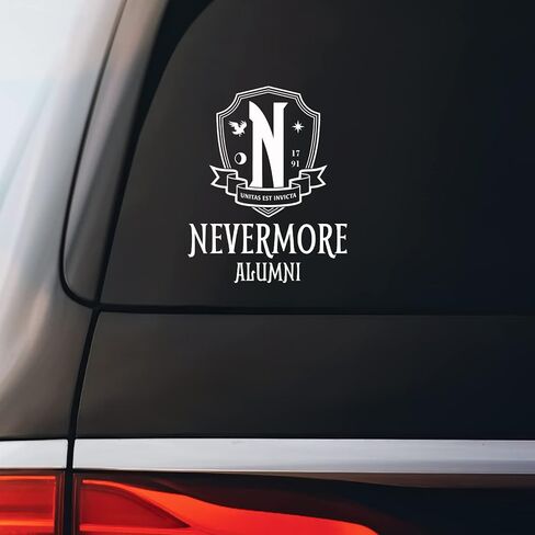 الأربعاء Addams Nevermore Academy Alumni Sticker Secal Notebook Laptop 4.5 "x5.5" (اللون) in Kuwait