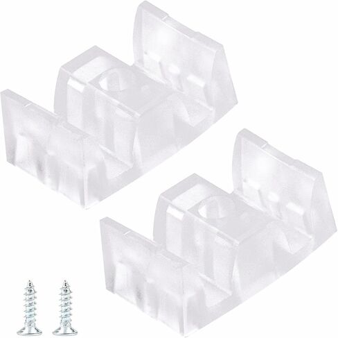 Shower Door Bumpers 2PCS Framed Sliding Shower Door Bottom Guide for All Kinds of Shower Glass Moving Doors,Clear Shower Doors Opaque Bumper Pads Replacement Parts Use with Sliding Tub Enclosure in Kuwait