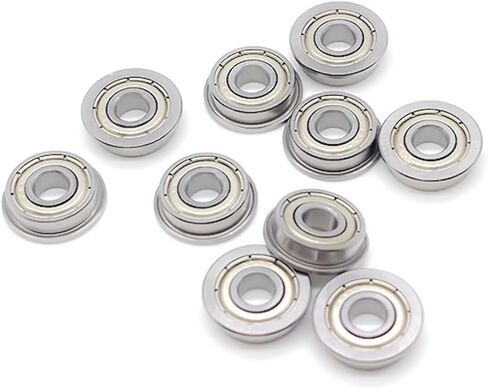 F695ZZ Flanged Ball Bearings 5x13x4mm Deep Groove Double Shielded Ra 0 2 5PCS in Saudi Arabia
