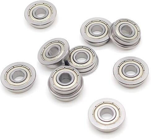 F695ZZ Flanged Ball Bearings 5x13x4mm Deep Groove Double Shielded Ra 0 2 5PCS in Saudi Arabia