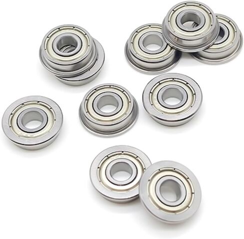F695ZZ Flanged Ball Bearings 5x13x4mm Deep Groove Double Shielded Ra 0 2 5PCS in Saudi Arabia