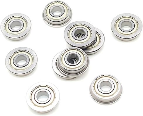 F695ZZ Flanged Ball Bearings 5x13x4mm Deep Groove Double Shielded Ra 0 2 5PCS in Saudi Arabia
