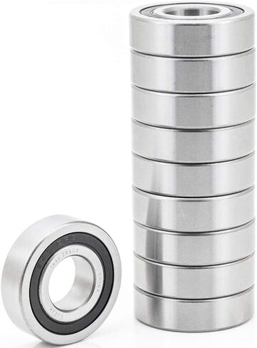 [10-Pack] 1640-2RS - Deep Groove Radial Ball Bearing 7/8 in x 2 in x 9/16 in (ID x OD x Width) | 22.2 mm x 50.8 mm x 14.3 mm (ID x OD x Width) with Double Rubber Seal in Saudi Arabia