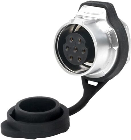 LP16 aviation and socket threaded panel mounting 7-pin full metal waterproof connector(Single hole female seat) in Saudi Arabia