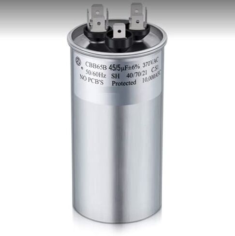 AZH 45 + 5 UF MFD 370 Volt Round Air Air Complementer Capacitor Presentive for GE CAP 24DB450B370PA (Mexico) 45 UF 370 VAC 50/60 HZ 97F989 ، PA10JA036000AGA in Saudi Arabia