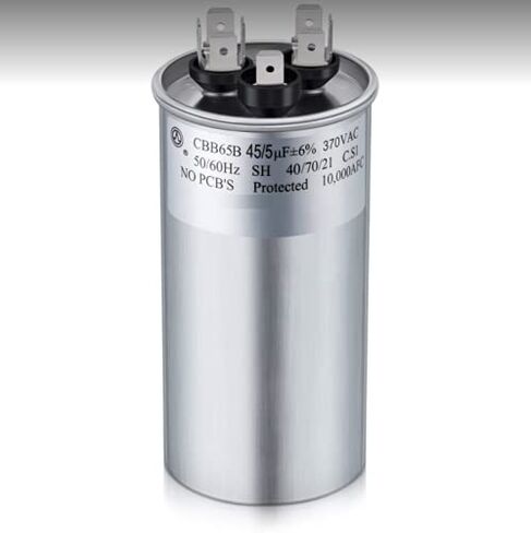 AZH 45 + 5 UF MFD 370 Volt Round Air Air Complementer Capacitor Presentive for GE CAP 24DB450B370PA (Mexico) 45 UF 370 VAC 50/60 HZ 97F989 ، PA10JA036000AGA in Saudi Arabia