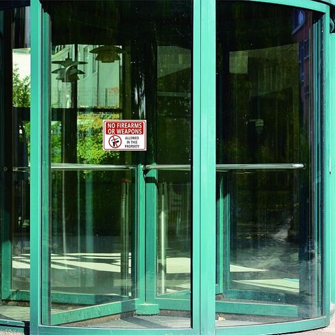 CRASPIRE 5 عبوات لا توجد أسلحة نارية أو ملصق الأسلحة 7 "x10" لا توجد أسلحة نارية أو أسلحة مسموح بها in Saudi Arabia