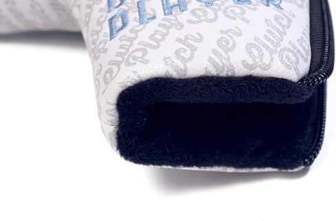 Cocomocome غولف غولف مضرب الشفرة على غرار السوستة إغلاق جلود الاصطناعية بطانة التطريز الفاخر مع وسادة أفخم تناسب سكوتي كاميرون تايلورمدي أوديسي بينغ in Kuwait