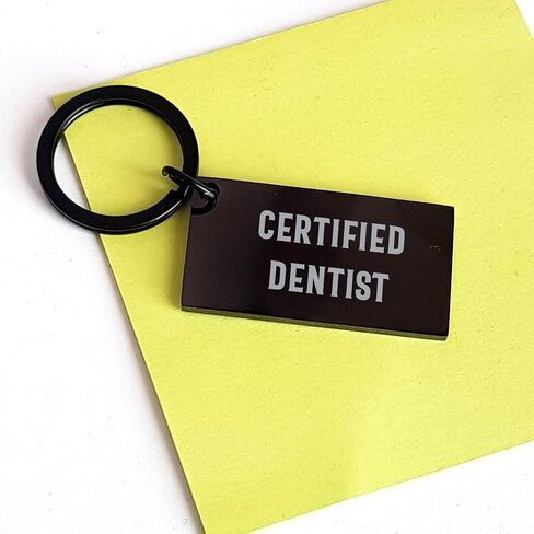 Dentist Gifts from Friends for Birthday: Funny Keychain Quote in Saudi Arabia