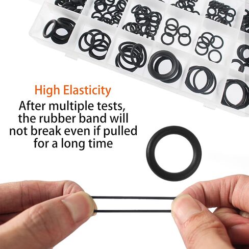 18 Size 270 Pcs O Rings Assortment Kit, Nitrile Rubber Gasket Sealing O-Ring Set for Car, Automotive, Faucet, Hose, Vehicle Repair, Pressure Washer Plumbing Air or Gas, Resist Oil Heat, Green in Kuwait