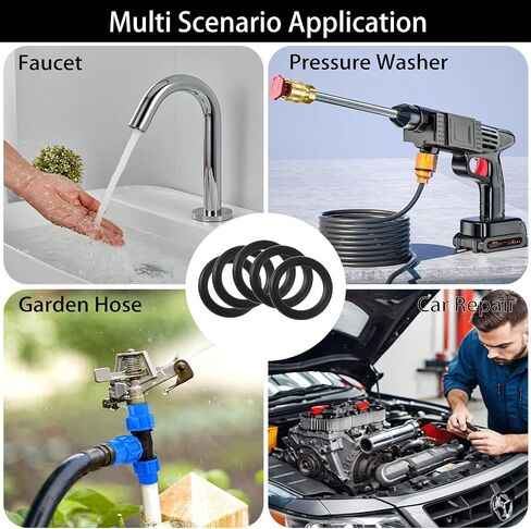 18 Size 270 Pcs O Rings Assortment Kit, Nitrile Rubber Gasket Sealing O-Ring Set for Car, Automotive, Faucet, Hose, Vehicle Repair, Pressure Washer Plumbing Air or Gas, Resist Oil Heat, Green in Kuwait
