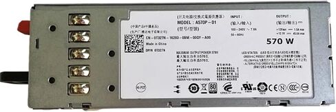 570W لـ R710 T610 Server Power Supply A570P-01 C570A-S0 A570P-00 0T327N 0VPR1M T327N VPR1M in Kuwait