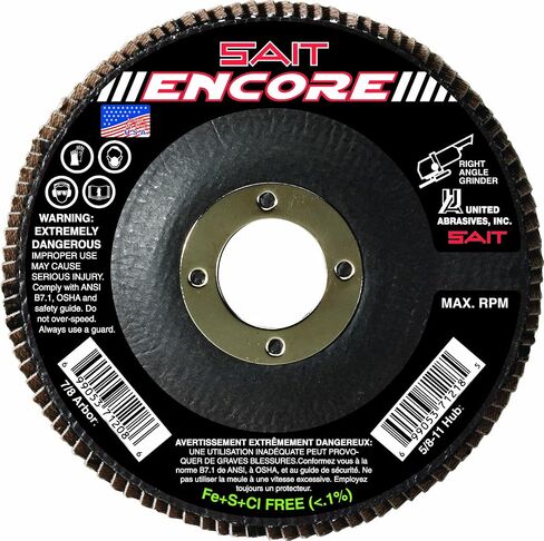 United Sait Encore 4-1/2 × 7/8 Z 80X DISC (Qty: 10) ، Multi ، 71209 in Kuwait