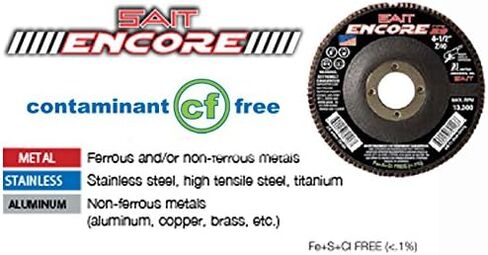 United Sait Encore 4-1/2 × 7/8 Z 80X DISC (Qty: 10) ، Multi ، 71209 in Kuwait
