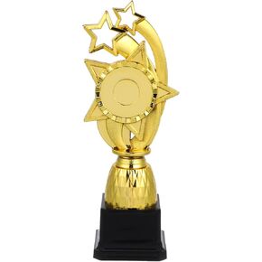 Golden Plastic Kids Trophy - 9.84 بوصة جائزة الكأس متعددة الوظائف لتخرج رياض الأطفال ، وزينة الفصول الدراسية ، والمسابقات ، والاحتفالات in Kuwait