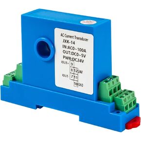 1A 5A Hall AC Current Transmitter Signal Isolator DC12V DC24V AC220V Hall AC Current Transducer 0-20mA 0-5V 1-5V Current Sensor(Input AC 0-1A_DC24V Power Supply_Output 0-20MA) in Saudi Arabia