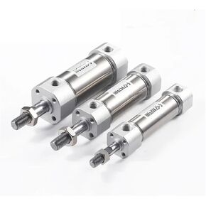 1PCS MG 20/25/32/40 BORE الفولاذ المقاوم للصدأ الأسطوانة المصغرة 25-500mm ضغط الهواء المصغرة أسطوانات مزدوجة التمثيل (100 ملم ، تجويف 20 مم) in Kuwait