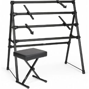 Ergode On-Stage Keyboard Stand (KS7903) with Padded Keyboard Bench (KT7800) in Saudi Arabia