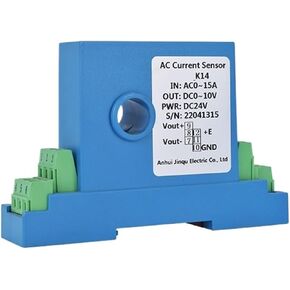 Hall Current Transmitter ZA-K14 AC 5A 10A 50A 150A AC220V Power Supply 4-20mA 0-10V Output DC24V Power Supply Current Sensor(RS485 Output,AC 0-50A Input_12MM) in Saudi Arabia