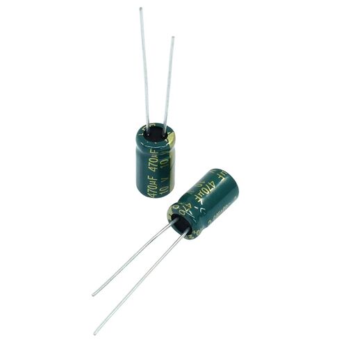 Hordion 20PCS 25V 470UF Electrolytic Capacitor, 0.31x0.47in High Frequency Aluminum Electrolytic Capacitors for TV LCD Monitor Game DIY Projects in Saudi Arabia
