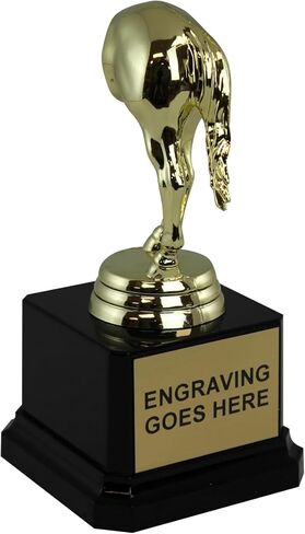 Trophy Outlet Jackass Award Trophy – Funny Gag Gift for Coworkers, Friends, or Family – Custom Engraved Trophy – Great for Work Pranks or Office Humor – Made in The USA in Saudi Arabia