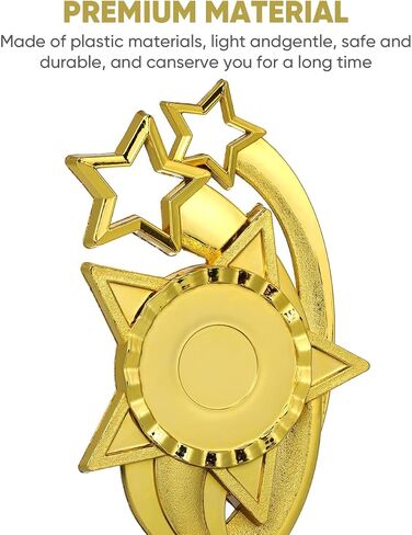 Golden Plastic Kids Trophy - 9.84 بوصة جائزة الكأس متعددة الوظائف لتخرج رياض الأطفال ، وزينة الفصول الدراسية ، والمسابقات ، والاحتفالات in Kuwait