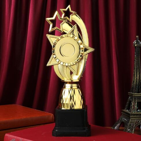 Golden Plastic Kids Trophy - 9.84 بوصة جائزة الكأس متعددة الوظائف لتخرج رياض الأطفال ، وزينة الفصول الدراسية ، والمسابقات ، والاحتفالات in Kuwait