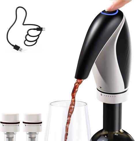 Aerator النبيذ الكهربائي ، CorporateGiftpro Electric Wine Decanter ، موزع النبيذ ، صب النبيذ ، إكسسوارات النبيذ Plans Proting وهدايا النبيذ لمحبي النبيذ in Kuwait