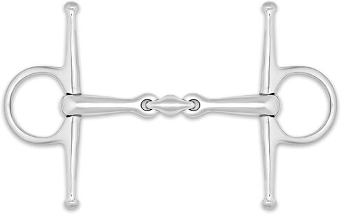 Full Cheek Lozenge Snaffle Horse Bit – Silver Polish Stainless Steel Eggbutt Bits - Silver Lozenge Eggbutt Horse Bit for Training in Saudi Arabia
