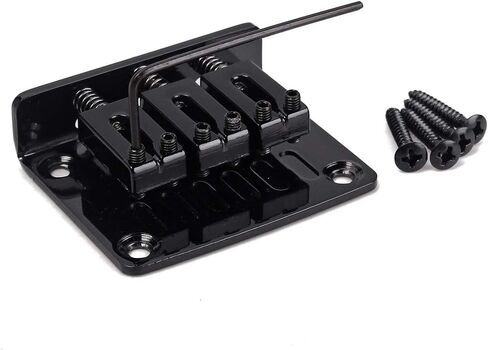 Alnicov Electric Guitar Bridge，Adjustable 3 String Fixed Guitar Bridge for Cigar box Electric Guitar in Saudi Arabia