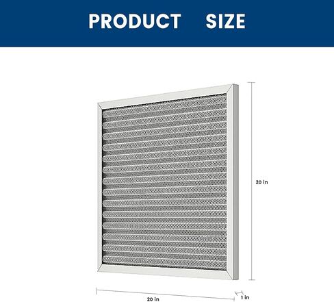 20x20x1 HVAC Furnace Air Filter, Lasts a Lifetime, Washable, the Last HVAC Filter You Will Ever Buy, Healthier Home or Office, Merv 8 in Saudi Arabia