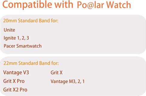 Compatible with Polar Vantage M3 bands, Lamshaw 22mm, 20mm Silicone band with Metal Buckle Compatible with Polar Unite, Ignite, Ignite 2, Ignite 3, Pacer, Vantage V3, Grit X, Grit X Pro, Grit X2 Pro, Vantage M, M2, M3 Smartwatch in Saudi Arabia