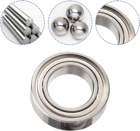BORDSTRACT MR149ZZ Deep Groove Ball Bearings, 10pcs 9mm x 14mm x 4.5mm Bearing Steel Micro Machine Parts Double Sided Metal Sealed Power Transmission Bearings for Rotating Machinery in Saudi Arabia