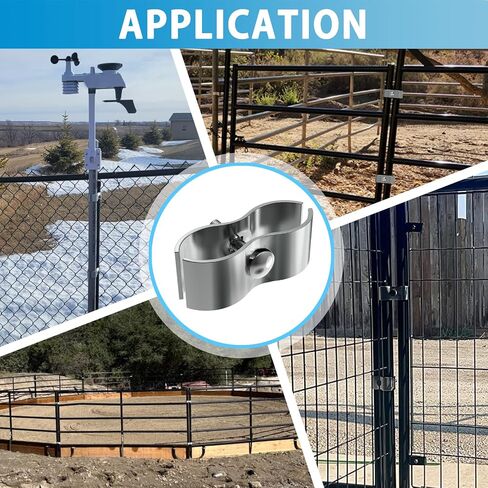 8 Set Chain Link Fence Panel Clamps for 1-3/8" Cage Dog Kennel Panel Clamp Dog Kennel Clamps for Round Pipe Panel Frame Fence Panel Clamps in Saudi Arabia