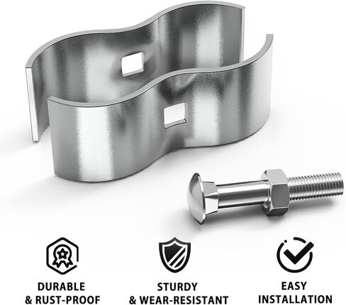 8 Set Chain Link Fence Panel Clamps for 1-3/8" Cage Dog Kennel Panel Clamp Dog Kennel Clamps for Round Pipe Panel Frame Fence Panel Clamps in Saudi Arabia