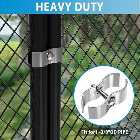 8 Set Chain Link Fence Panel Clamps for 1-3/8" Cage Dog Kennel Panel Clamp Dog Kennel Clamps for Round Pipe Panel Frame Fence Panel Clamps in Saudi Arabia