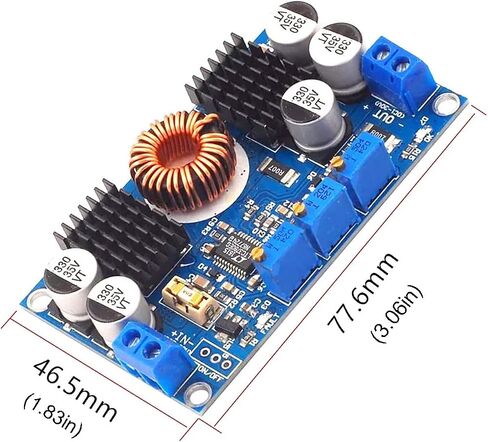 DAOKI LTC3780 Voltage Regulator Module DC 5V-32V to 1V-30V 10A Constant Voltage Current Automatic Converter Step Up Down Regulator Charging Module with Cable in Saudi Arabia