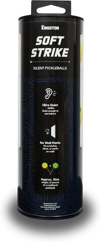 Soft Strike Silent Pickleballs - مجموعة الرغوة الهادئة النهائية لممارسة كرة المخلل الداخلية/الخارجية. كرات المخللات الناعمة التي تحاكي الارتداد الدقيق للكرات الحقيقية in Saudi Arabia